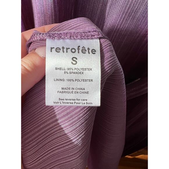 NWT Retrofête Women's Soleil Side Slit Strapless Maxi Dress Lilac Aurora Size S - Picture 8 of 14